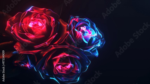Neon Rose Bouquet