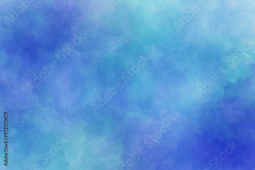 Abstract blue gradient watercolor background photo