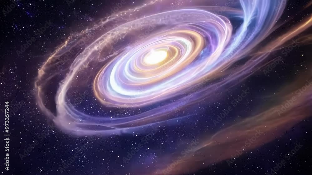 Captivating swirling galaxy in space with purple and orange hues, filled with dust, gas, and vibrant light, forming a stunning spiral of energy, evoking awe and wonder Captivating swirling galaxy in space with purple and orange hues, filled with dust, gas, and vibrant light, forming a stunning spiral of energy, evoking awe and wonder