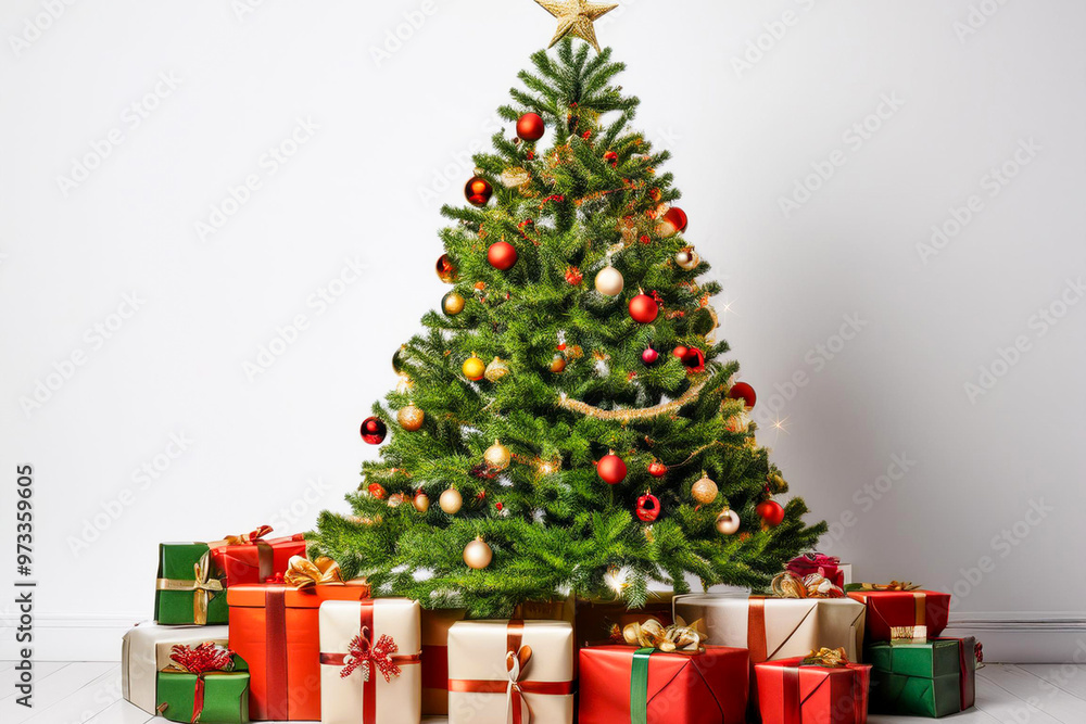 Christmas tree with presents Christmas tree with presents