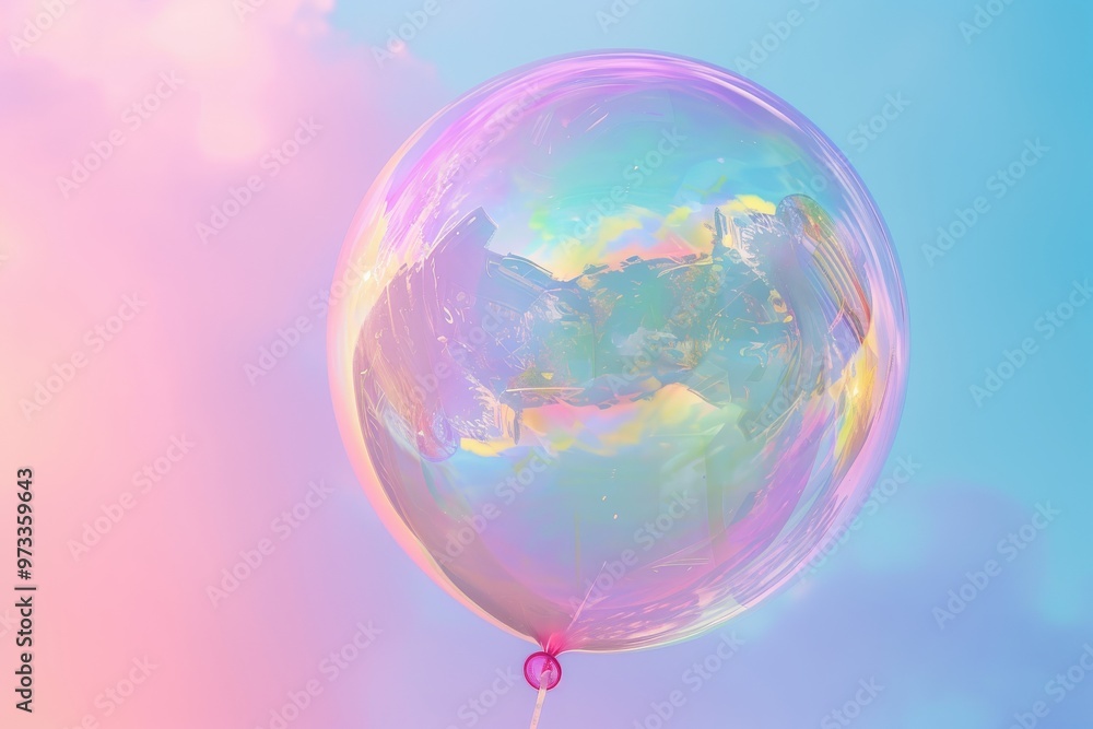 A colorful, glowing, and abstract bubble with a pink and purple hue A colorful, glowing, and abstract bubble with a pink and purple hue