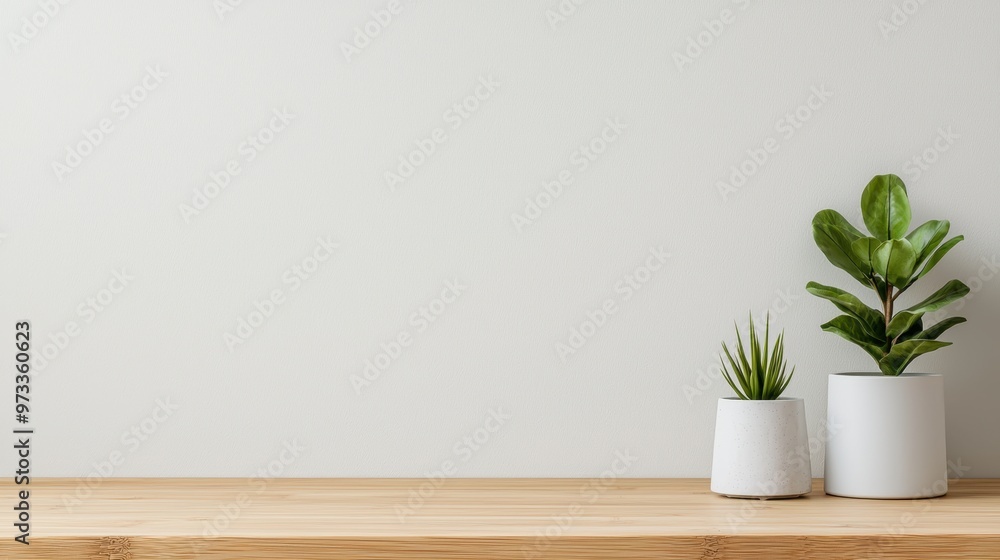 Fototapeta premium Tranquil Bamboo Workspace: Sustainable Design with Nature-Inspired Details and Natural Lighting, Ultra HD - Copy Space Available