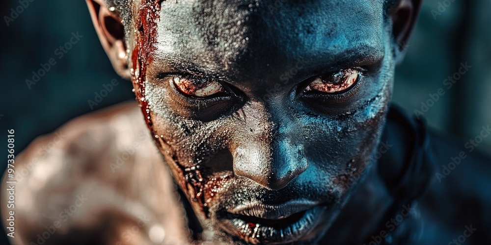 Obraz premium african american zombie
