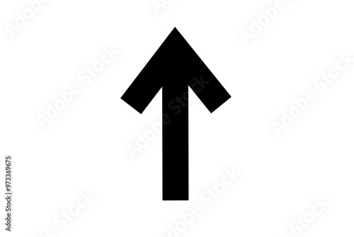 Black straight arrow icon on transparent background. flat style. arrow icon for your web site design, logo, app, UI. arrow indicated the direction symbol. curved arrow sign