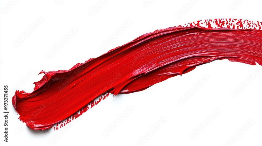Red line of paint isolated on a transparent background, emphasizing simplicity and boldness. Red line of paint isolated on a transparent background, emphasizing simplicity and boldness.