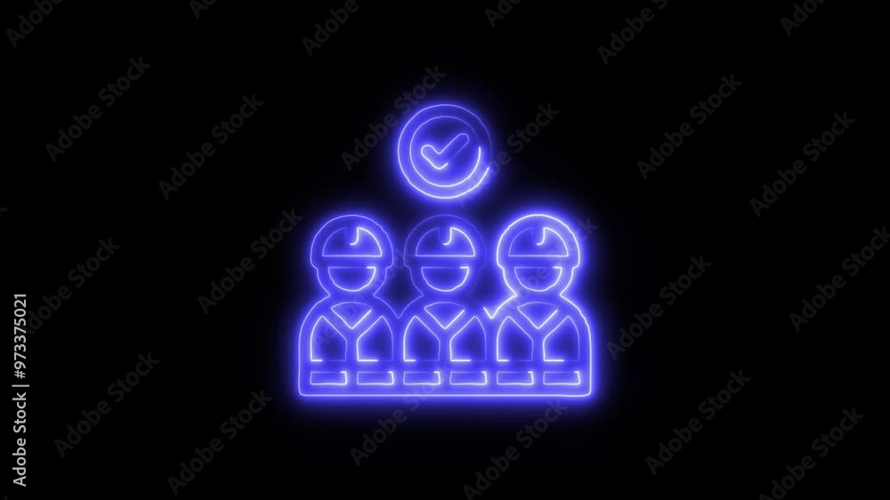 Candidate Icon in Video HD Neon Animation – Job Application and Recruitment Symbol with Dynamic Glow on Black Background Candidate Icon in Video HD Neon Animation – Job Application and Recruitment Symbol with Dynamic Glow on Black Background
