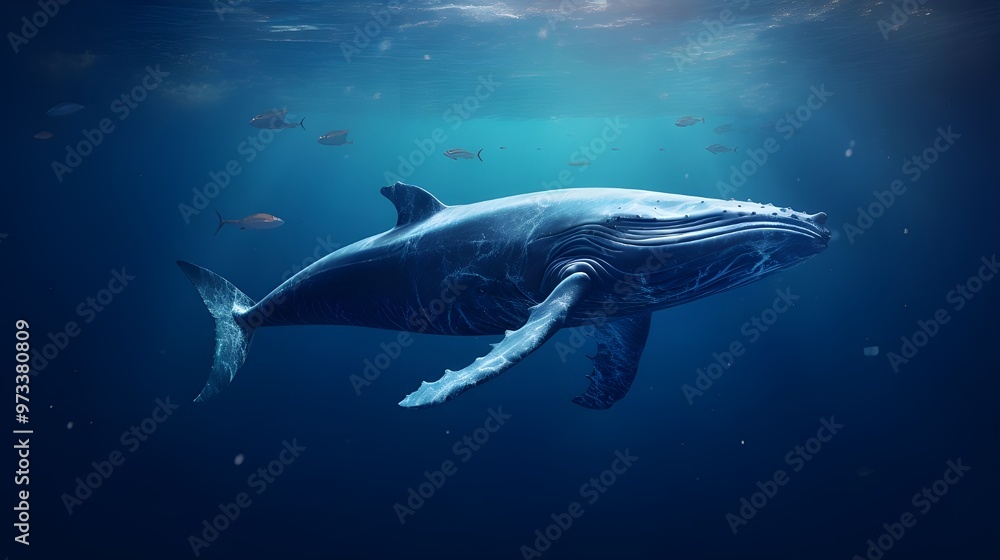 Fototapeta premium whale in the water
