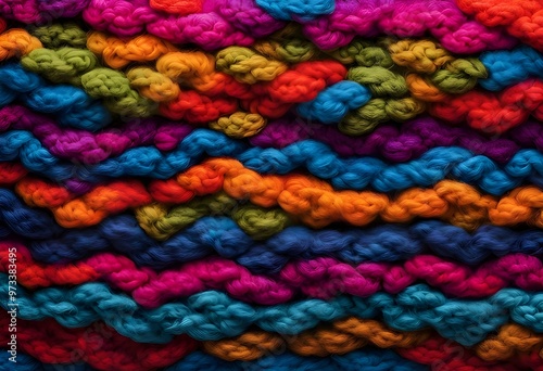 Colorful Wool Texture Background