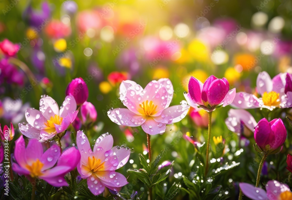 vibrant spring flowers displaying bright colors softly blurred background creating lively fresh atmosphere, blooms, petals, botanical, garden, floral vibrant spring flowers displaying bright colors softly blurred background creating lively fresh atmosphere, blooms, petals, botanical, garden, floral