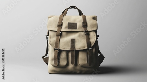 Front View Backpack Mockup photo