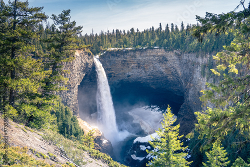 Helmcken falls in Wells Gray Provincial Park in Clearwater, British Columbia, Canada.