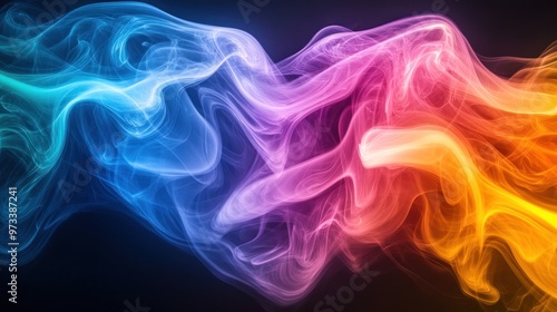 Abstract Colorful Smoke