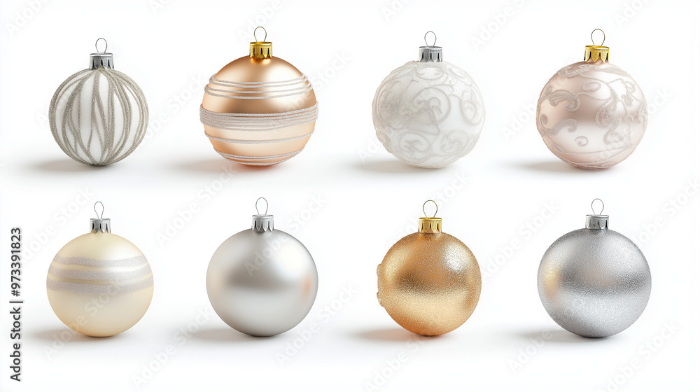 christmas balls isolated on white background christmas balls isolated on white background