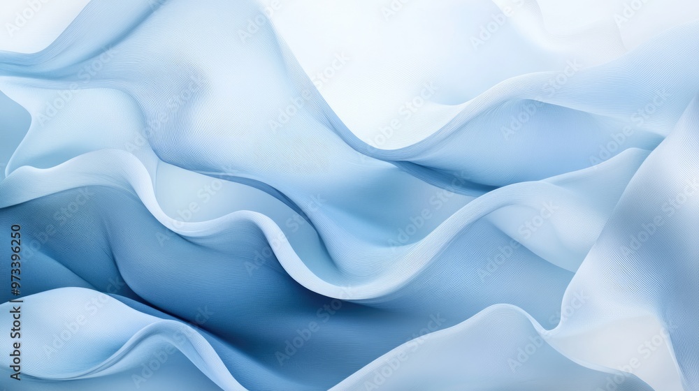 Obraz premium Dynamic Blue Wave Abstract Background