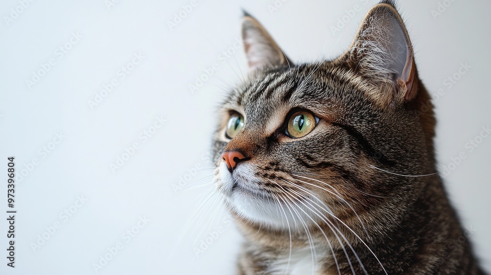 A Stunning Portrait Featuring a Beautiful Tabby Cat with Enchanting and Captivating Eyes A Stunning Portrait Featuring a Beautiful Tabby Cat with Enchanting and Captivating Eyes