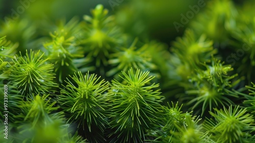 Small green spiky backdrop