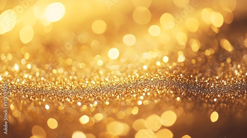 Gold Sparkling Glitter, Abstract Background 