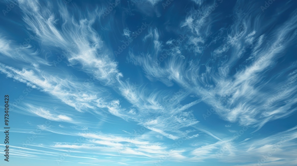 Sky with thin clouds