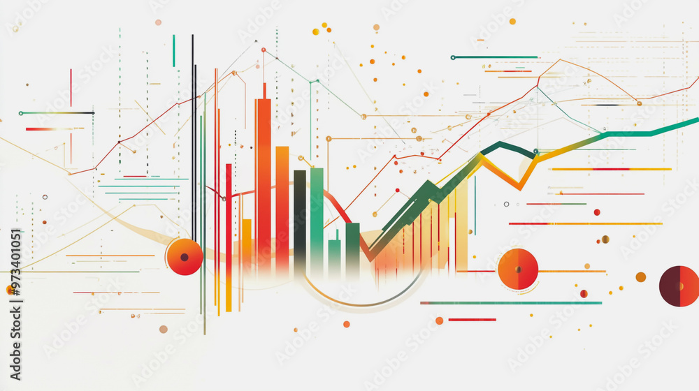 charts and graphs with statistics to innovative analyze business potential and forecast future development of companies growth. charts and graphs with statistics to innovative analyze business potential and forecast future development of companies growth.