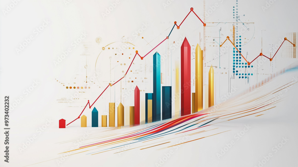 charts and graphs with statistics to innovative analyze business potential and forecast future development of companies growth. charts and graphs with statistics to innovative analyze business potential and forecast future development of companies growth.