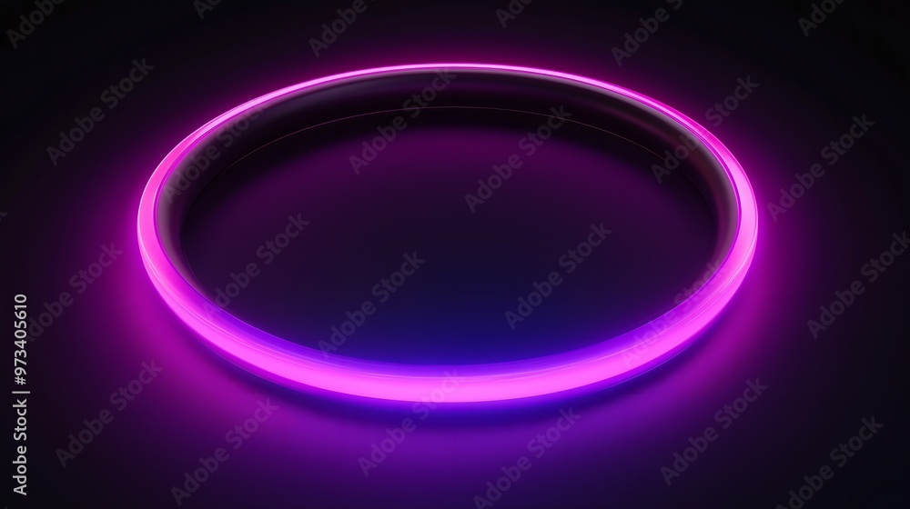 Stock purple neon ring Stock purple neon ring