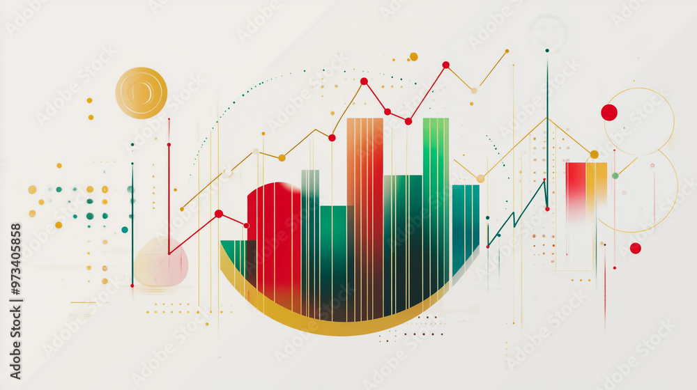 charts and graphs with statistics to innovative analyze business potential and forecast future development of companies growth. charts and graphs with statistics to innovative analyze business potential and forecast future development of companies growth.