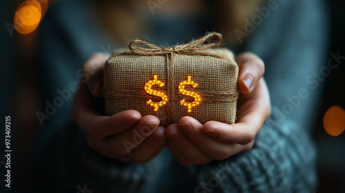 A fraudulent donation solicitation site tricking users into giving money to a fake charity, with cybersecurity warnings present.