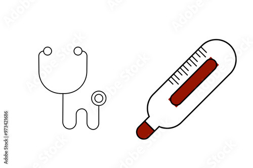 Medicine simple icon vector illustration