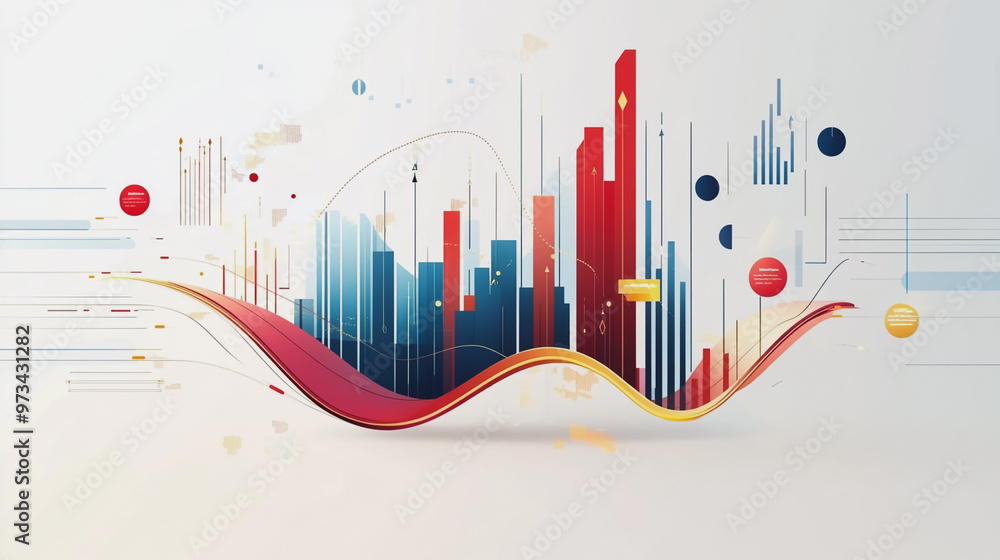 Abstract business team work stands on the peak of success amid tall, innovative Smart city and graphs with statistics to analyze business potential and predict future developments in company growth. Abstract business team work stands on the peak of success amid tall, innovative Smart city and graphs with statistics to analyze business potential and predict future developments in company growth.