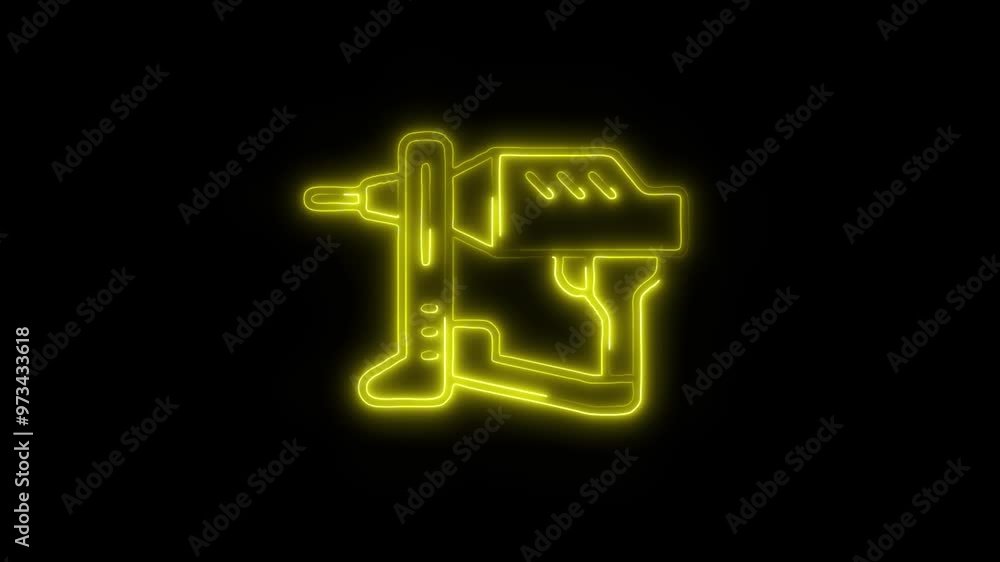 Power Icon in Video HD Neon Animation – Strength and Control Symbol with Dynamic Glow on Black Background Power Icon in Video HD Neon Animation – Strength and Control Symbol with Dynamic Glow on Black Background