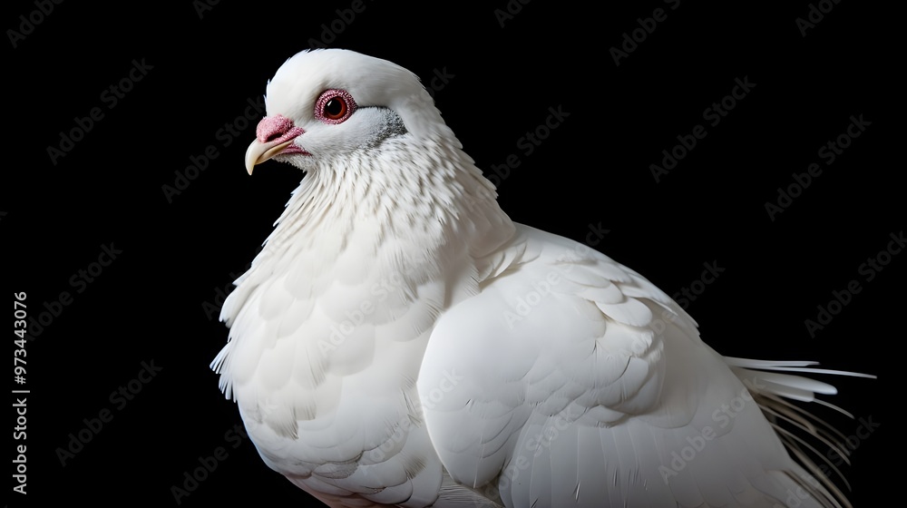 white dove isolated on black background white dove isolated on black background