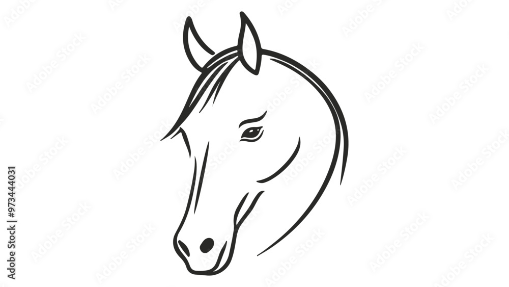 horse head vector silhouette horse head vector silhouette