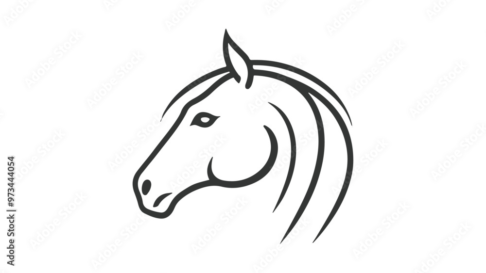 symbol of a horse with horse head outline symbol of a horse with horse head outline