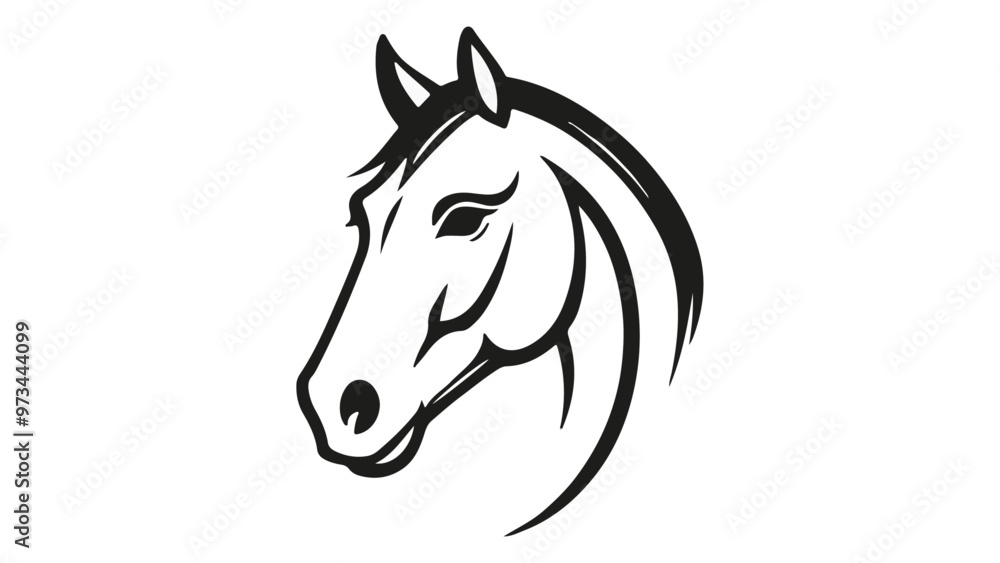 horse head vector illustration in vector horse head vector illustration in vector