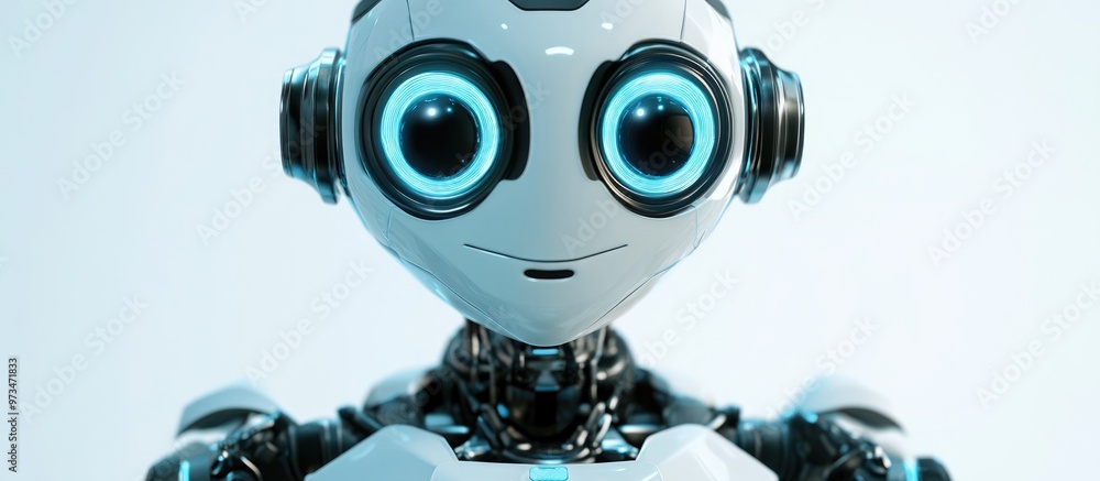 Cartoon depiction of a robot character Cartoon depiction of a robot character