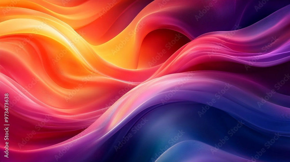 Colorful fluid waves background Colorful fluid waves background