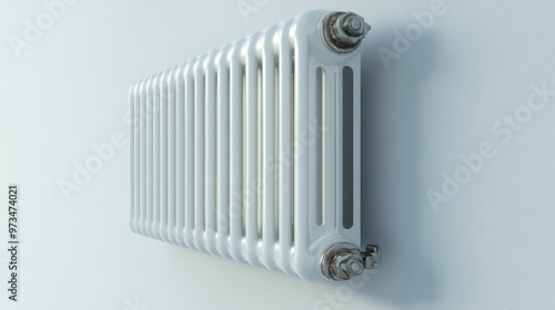 Wallpaper Mural Radiator on a white background with a clipping path for easy integration in designs Torontodigital.ca