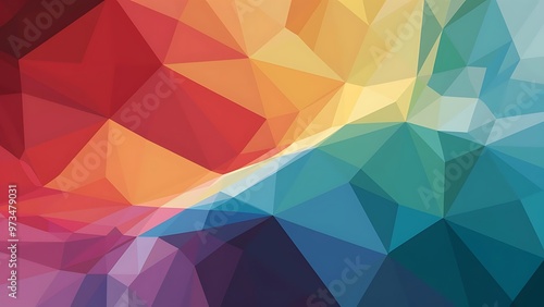 Minimal multicolored polygonal background