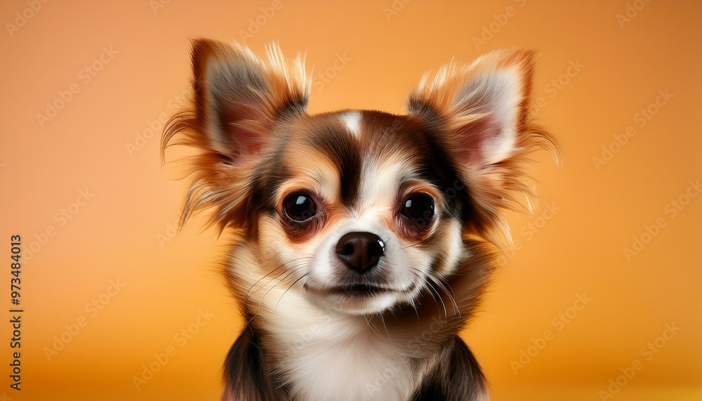 Chihuahua dog on colored background Chihuahua dog on colored background