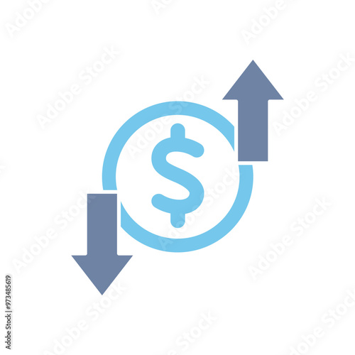 profit and loss concept line icon. Simple element illustration. profit and loss outline symbol design.
