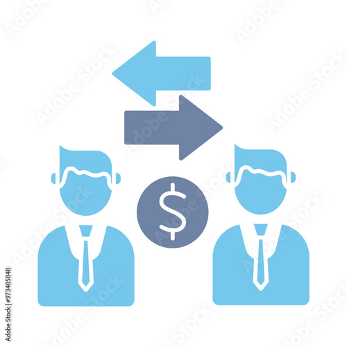 financial transaction concept line icon. Simple element illustration. financial transaction outline symbol design.