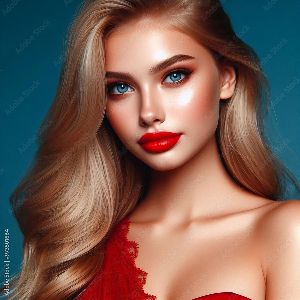 Fototapeta premium blonde Schönheit