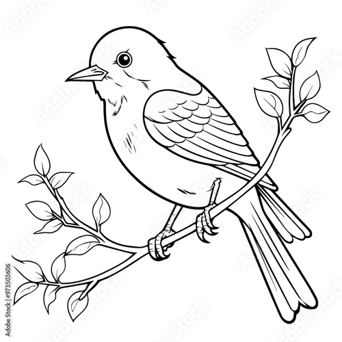 Bring grace to your designs with our exquisite bird outline icon vector.