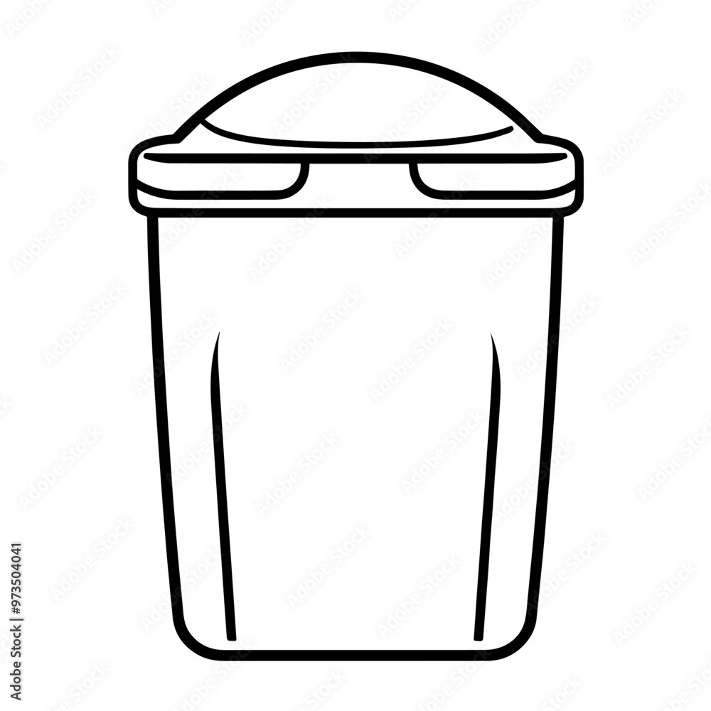Streamline your designs with a bin outline icon vector, perfect for clean and efficient applications. Streamline your designs with a bin outline icon vector, perfect for clean and efficient applications.