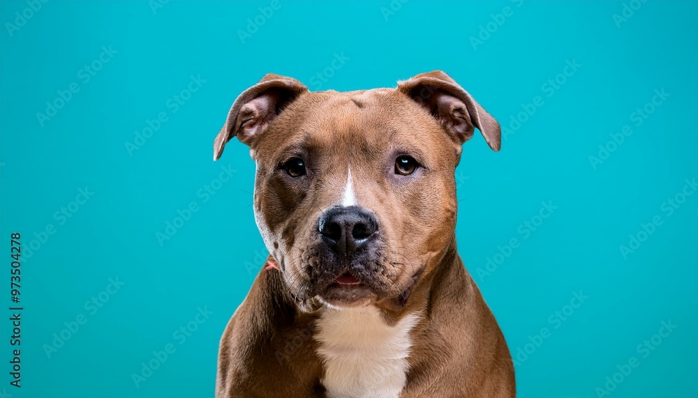 pitbull dog on colored background pitbull dog on colored background