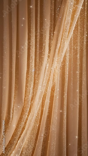 Beige light background with glittering sequins