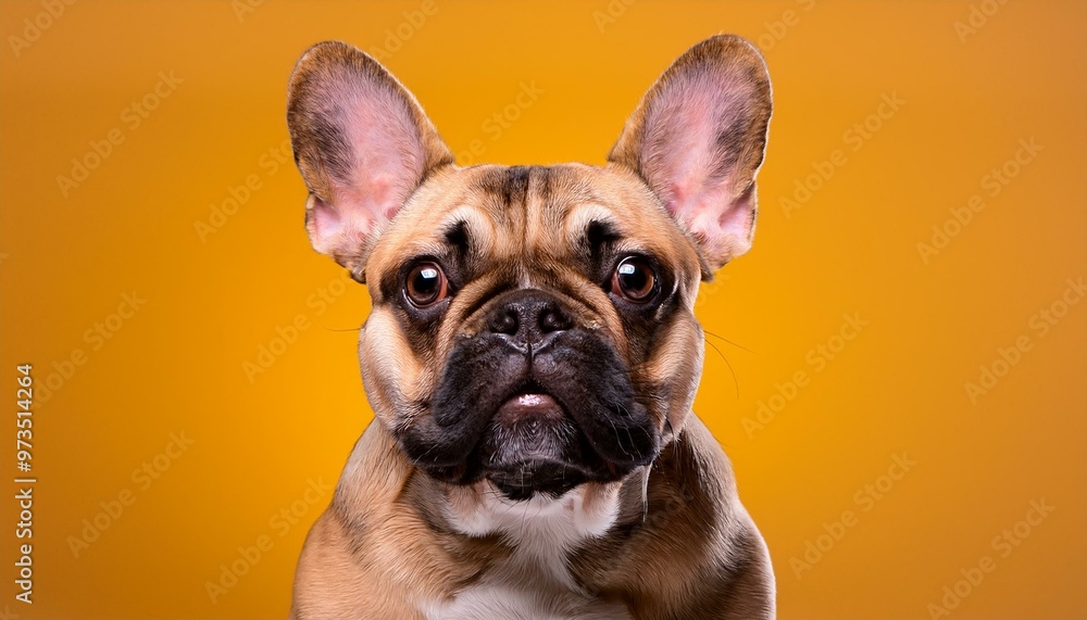 French bulldog dog on colored background French bulldog dog on colored background