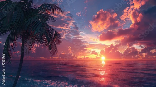 Tropical cloudy sunrise