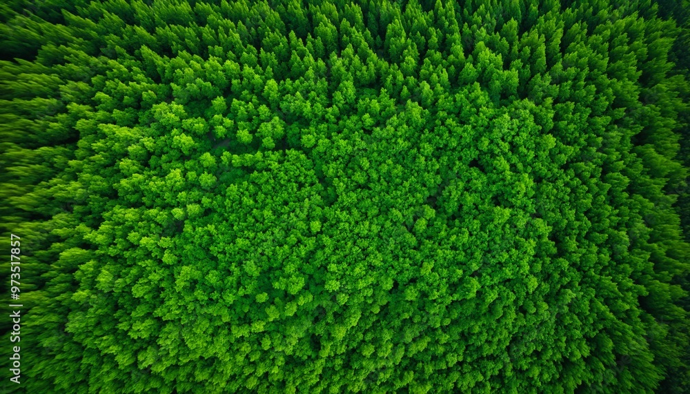 Green Forest Canopy from Above Green Forest Canopy from Above