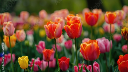 Tulip flower field